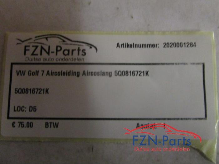 VW Golf 7 Aircoleiding Aircoslang