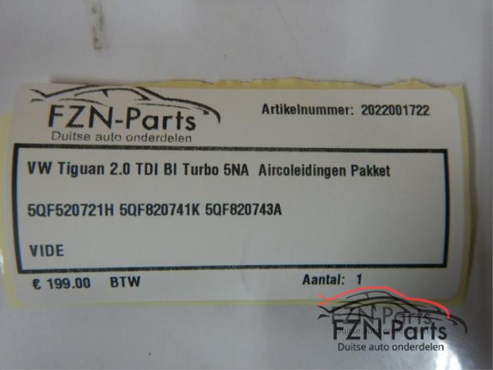 VW Tiguan 5NA 2.0 TDI Bi-Turbo Aircoleidingen Pakket