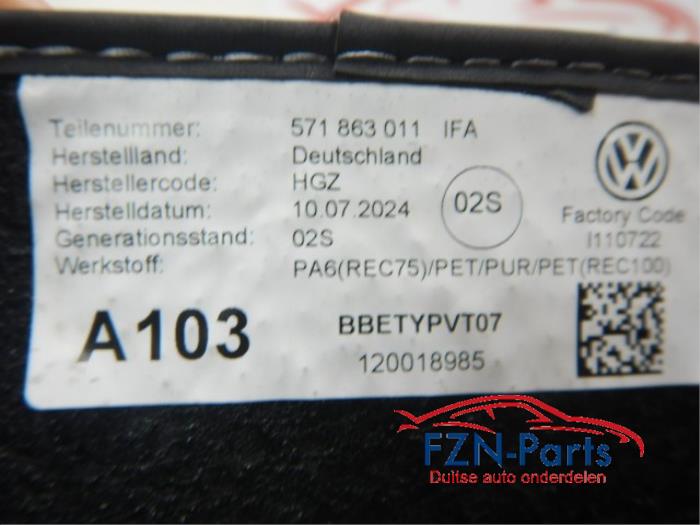 VW Tiguan 571 Mattenset Compleet Grijs Sticksel