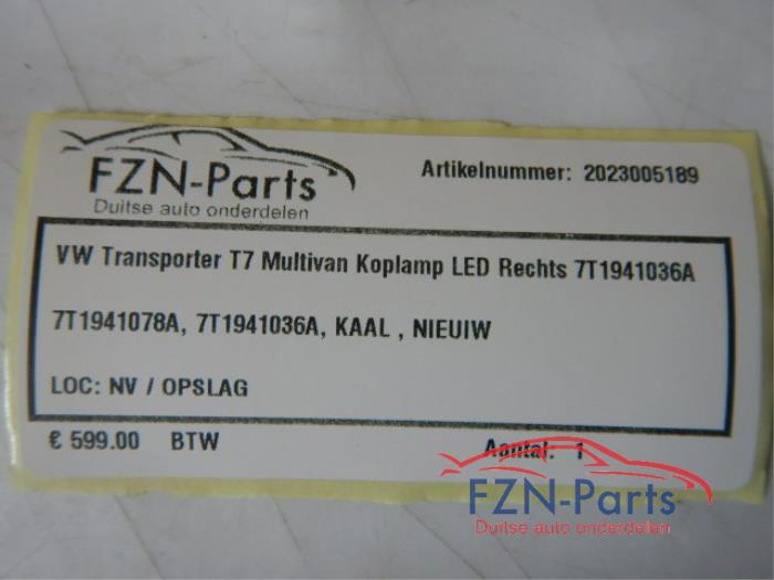 VW Transporter T7 Multivan Koplamp LED Rechts