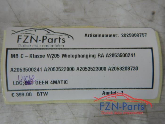 Mercedes-Benz C-Klasse W205 Wielophanging Rechts-achter