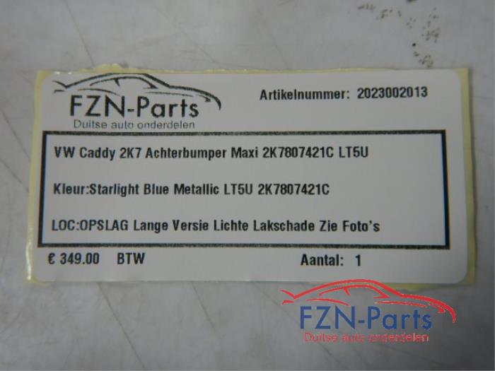 VW Caddy 2K7 Achterbumper Maxi
