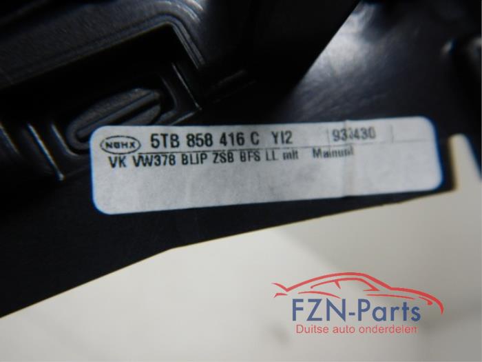 VW Touran 5TA Dashboard Inlegset Hoogglans Zwart