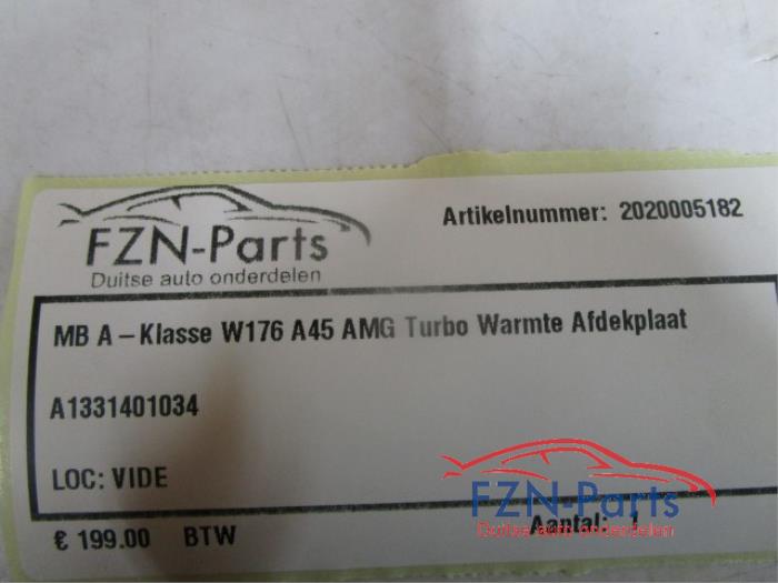 Mercedes-Benz a-Klasse W176 A45 AMG Turbo Warmte Afdekplaat