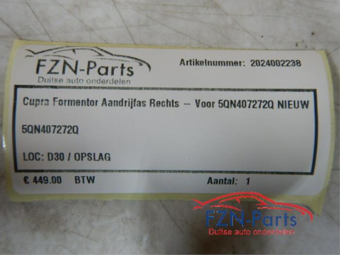 Aandrijfas rechts-voor Cupra Formentor (22725804)