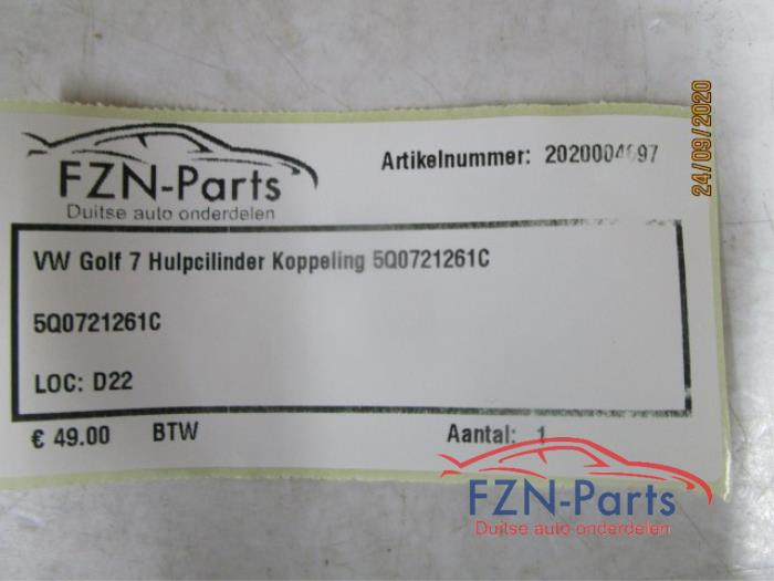VW Golf 7 Hulpcilinder Koppeling