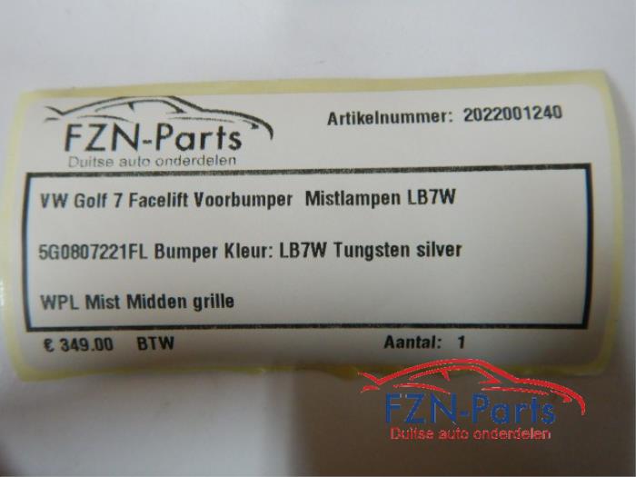 Voorbumper Volkswagen Golf (22721214)