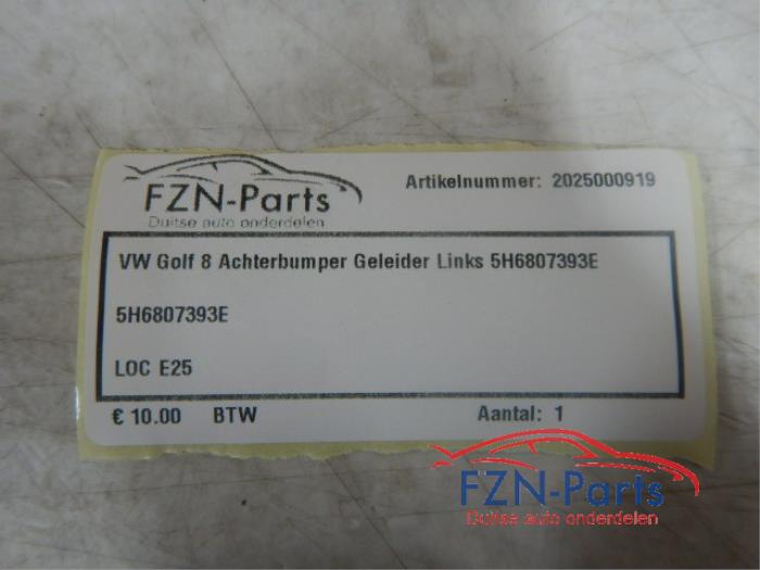VW Golf 8 Achterbumper Geleider Links