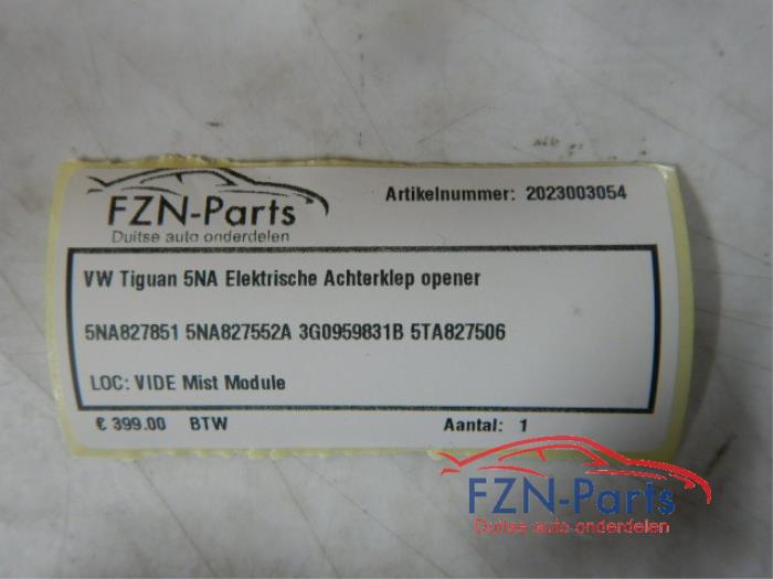 VW Tiguan 5NA Elektrische Achterklep Opener