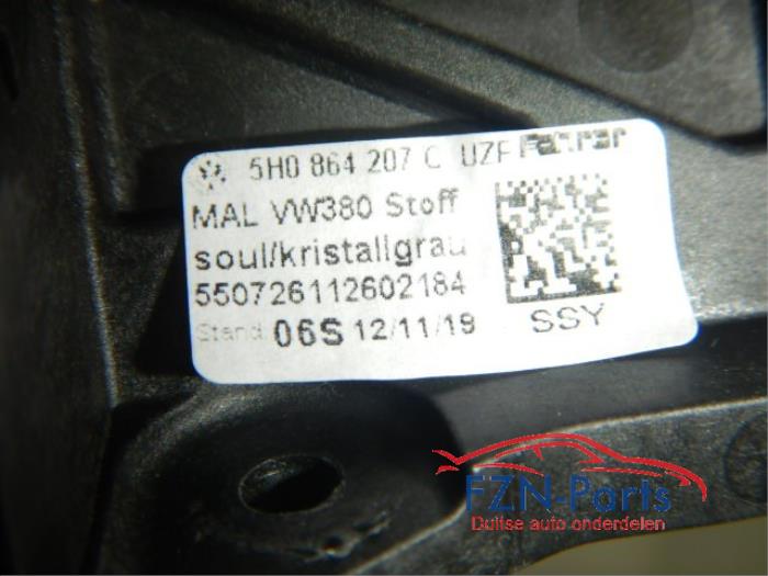 VW Golf 8 Armsteun Stof Wit Stiksel