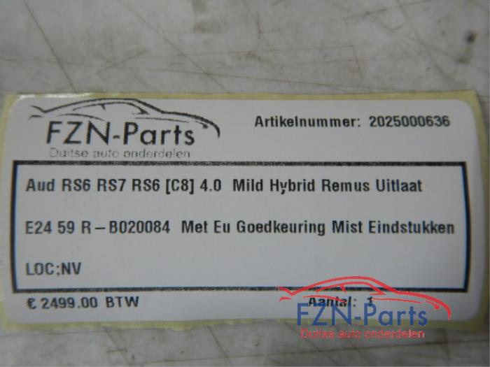 Uitlaat (compleet) Audi A6 (22742169)