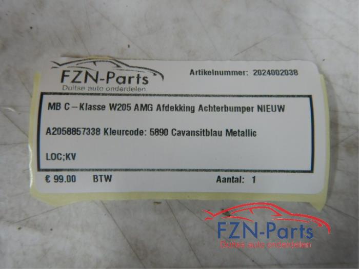 Mercedes-Benz C-Klasse W205 AMG Afdekking Achterbumper
