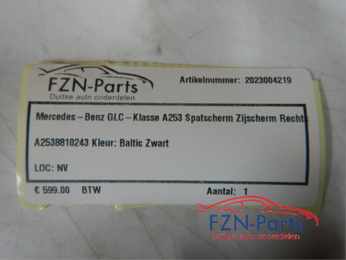 Mercedes-Benz GLC-Klasse W253 Zijscherm Rechts