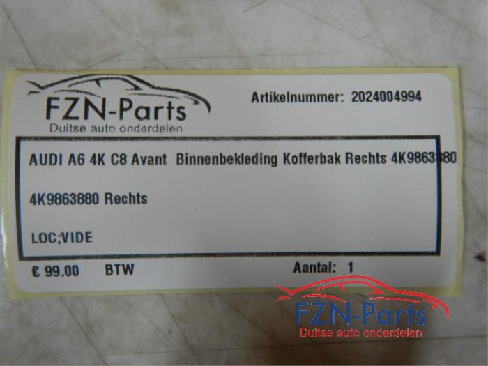 Kofferbakbekleding rechts Audi A6 (22742697)