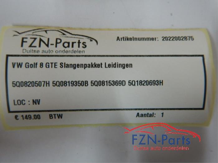 VW Golf 8 GTE Slangenpakket Leidingen