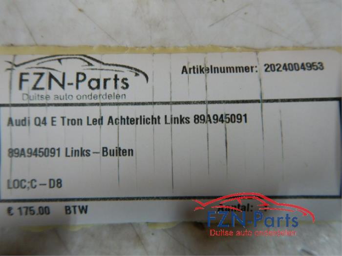 Audi Q4 E-Tron LED Achterlicht Links