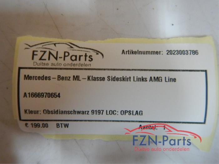 Zijskirt links Mercedes ML-Klasse (22727638)