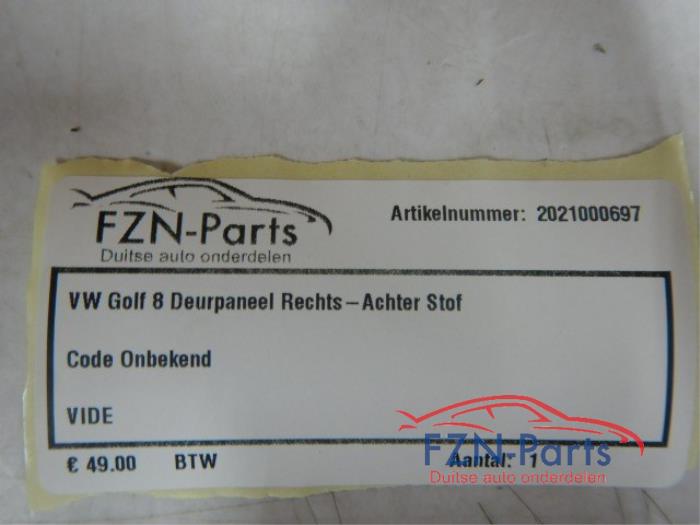 Portierbekleding 4Deurs rechts-achter Volkswagen Golf (22728382)