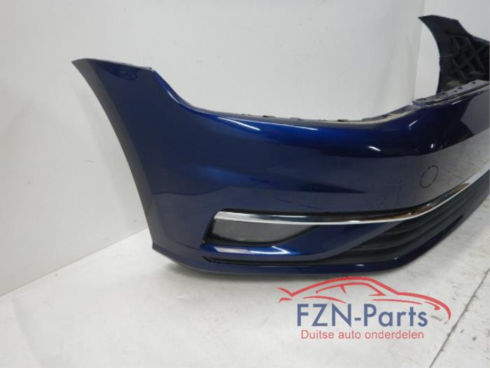 VW Golf 7 Facelift Voorbumper Mistlampen LC5B Atlantic Blue