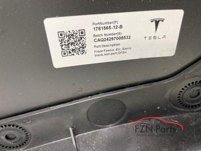Tesla Model 3 facelift Voorbumper Zwart