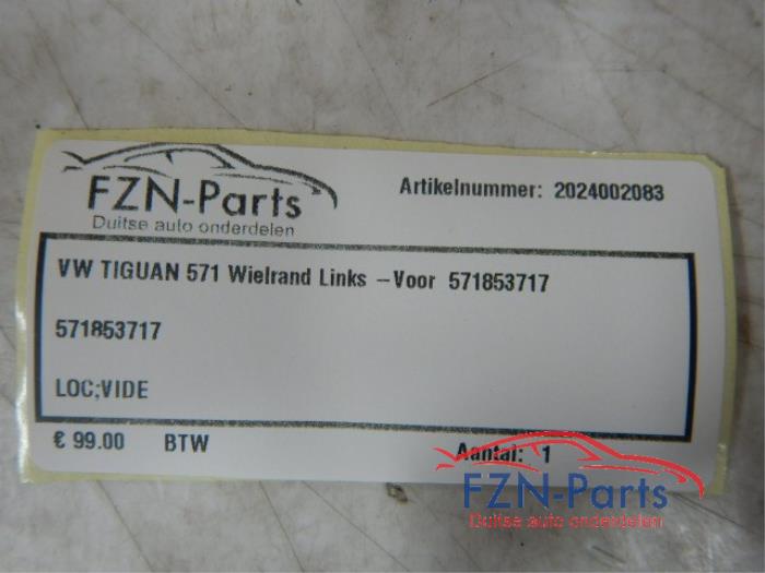 VW Tiguan 571 Wielrand bekleding Links-voor