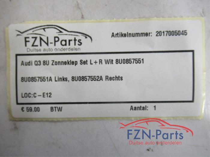 Zonneklep set Audi Q3 (22727905)