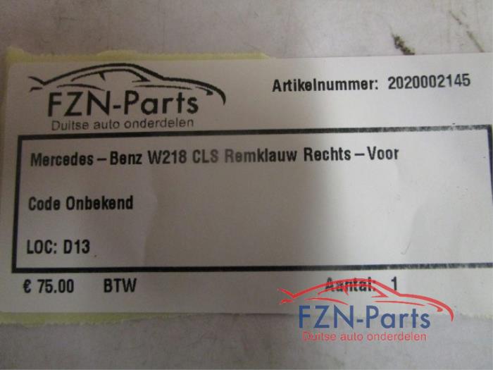 Remklauw (Tang) rechts-voor Mercedes CLS-Klasse (22732394)