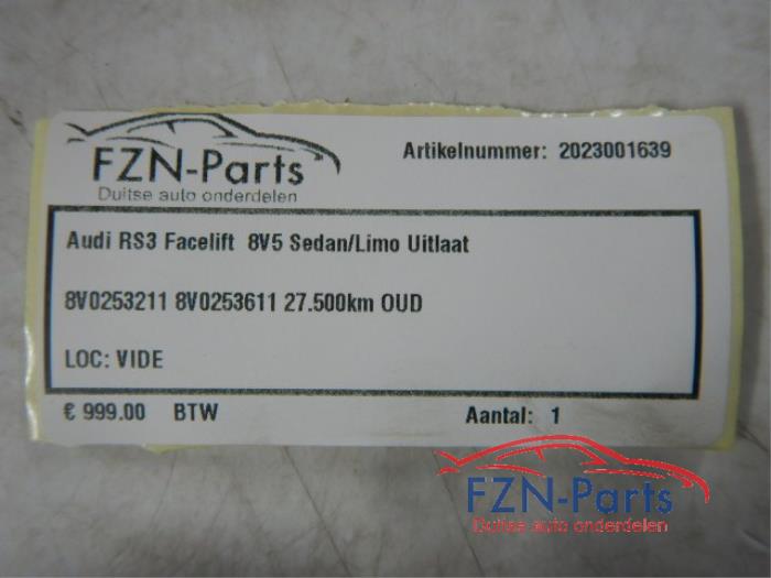 Audi RS3 Facelift 8V5 Sedan/Limo Uitlaat
