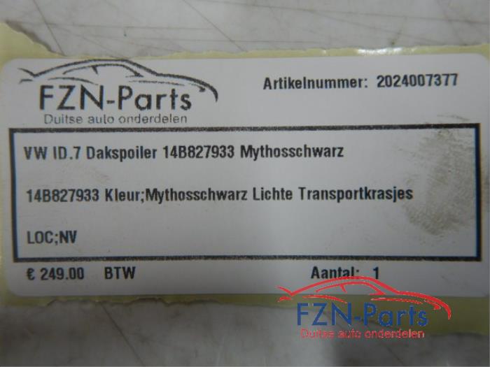 VW ID7 Dakspoiler