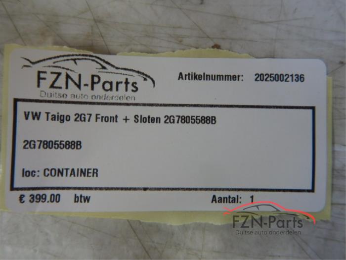 VW Taigo 2G7 Front+Sloten