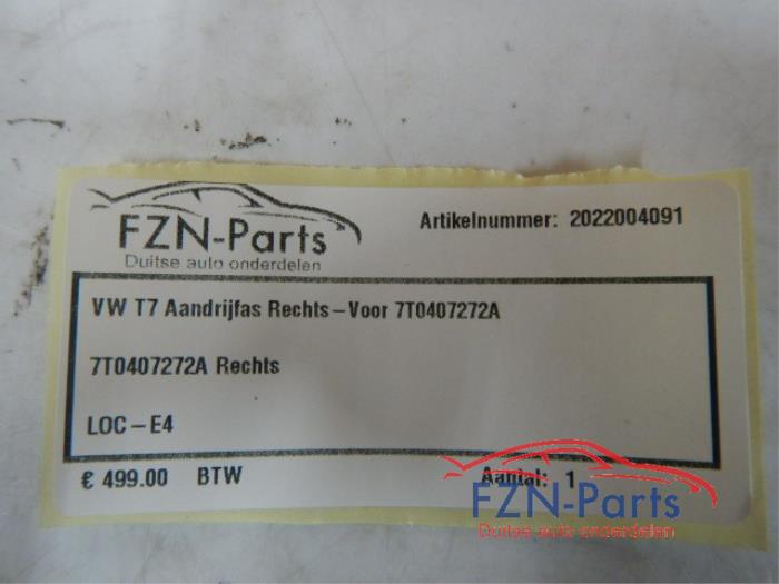 VW Transporter T7 Aandrijfas Rechts-voor