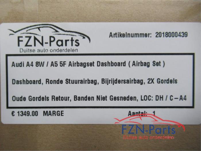 Audi A4 8W / A5 F5 Airbagset Dashboard ( Airbag set )