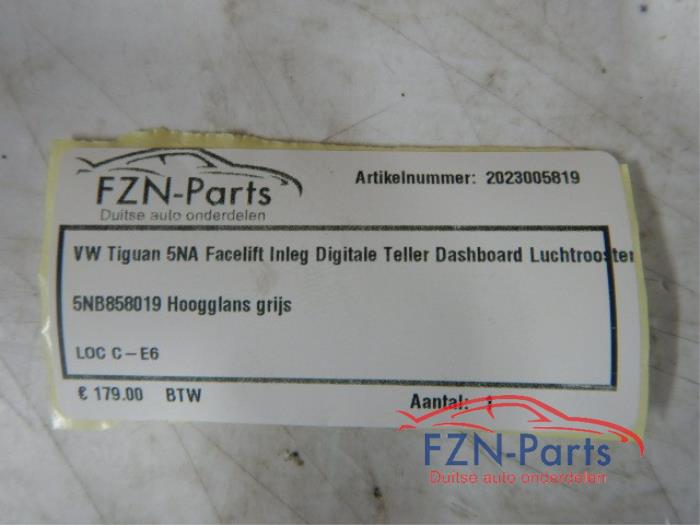 Luchtrooster Dashboard Volkswagen Tiguan (22735985)