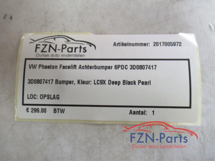 VW Pheaton Facelift Achterbumper