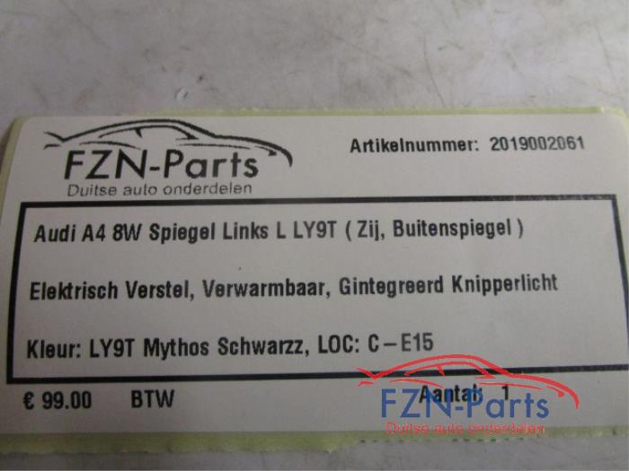 Audi A4 8W Spiegel Links L LY9T ( Zij, Buitenspiegel )