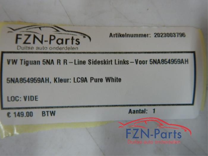 VW Tiguan 5NA R R-Line Sideskirt Links-voor