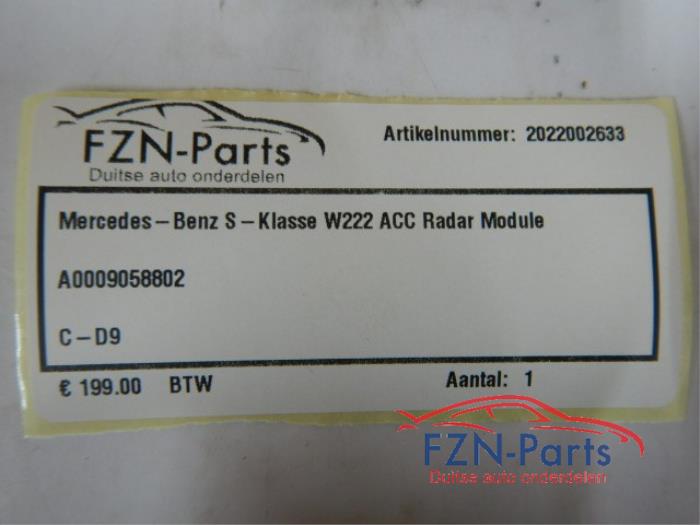 ACC Sensor (afstand) Mercedes S-Klasse (22741542)