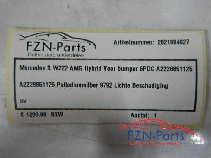 Mercedes-Benz S-Klasse W222 AMG Hybrid Voorbumper 6PDC