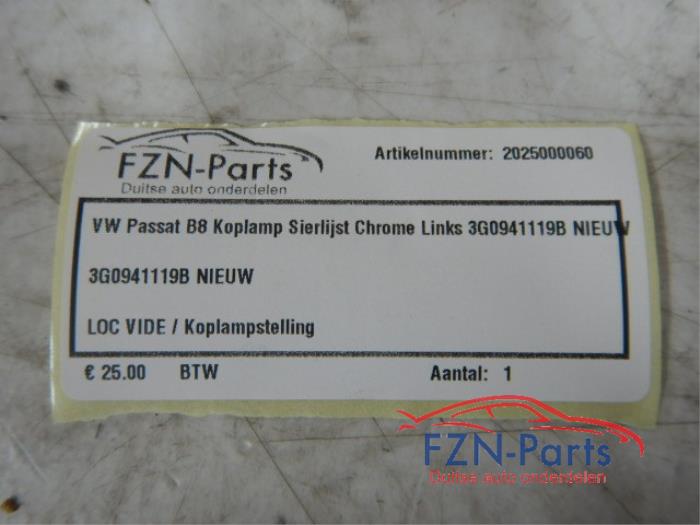 VW Passat B8 Koplamp Sierlijst Chrome Links