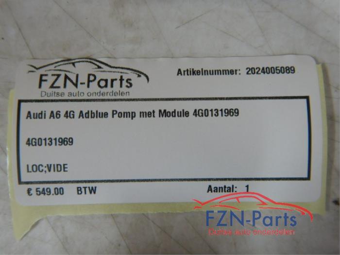 Audi A6 4G Adblue Pomp met module