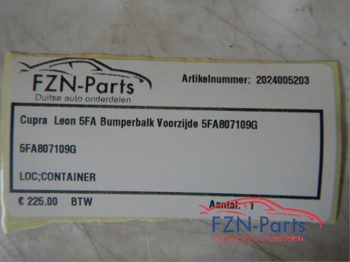 Cupra Leon 5FA Bumperbalk Voorzijde