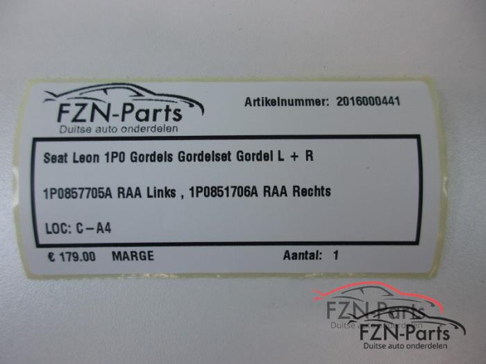 Veiligheidsgordel Set voor Seat Leon (22729326)