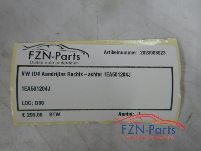 VW ID4 Aandrijfas Rechts-achter