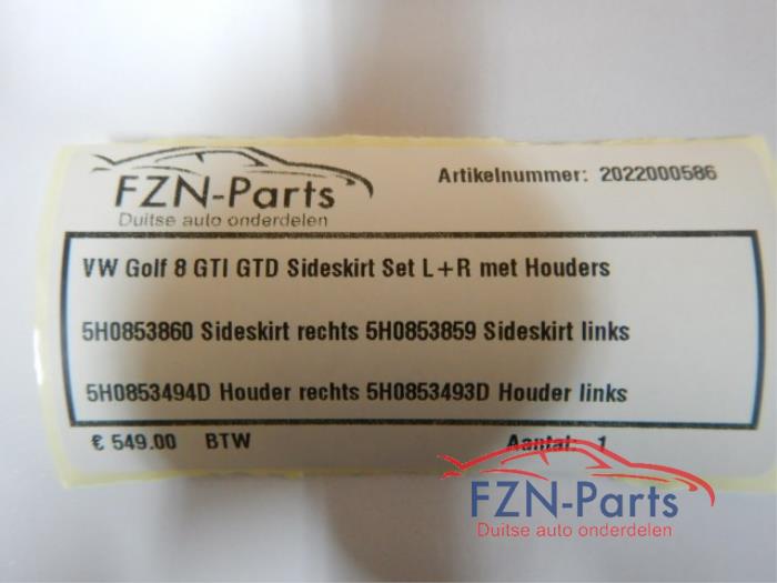 Zijskirtset links+rechts Volkswagen Golf (22727674)