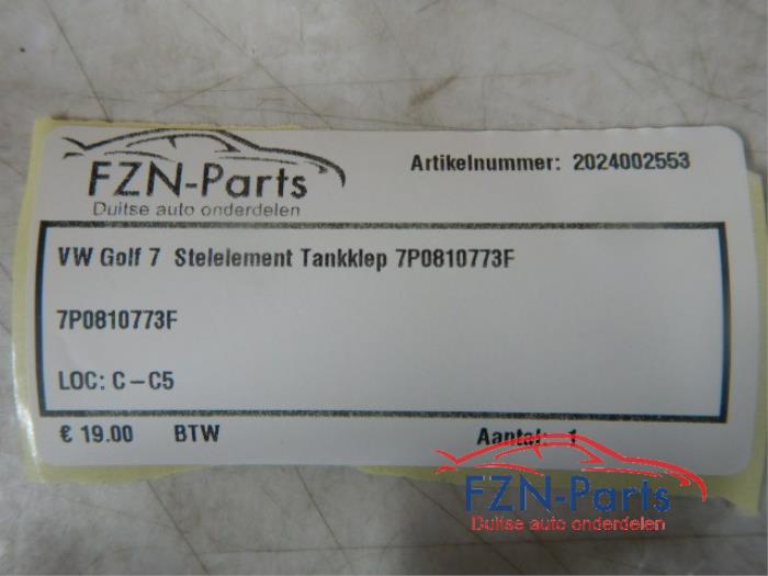 VW Golf 7 Stelelement Tankklep