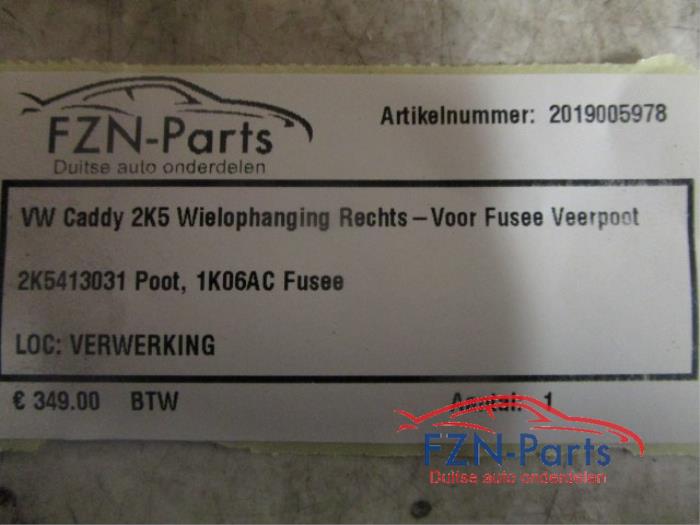 Wielophanging rechts-voor Volkswagen Caddy (22729718)