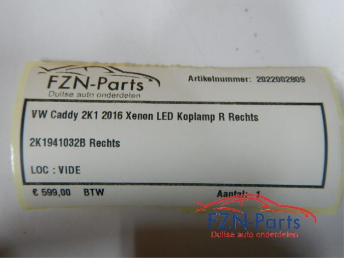 Koplamp rechts Volkswagen Caddy (22722975)