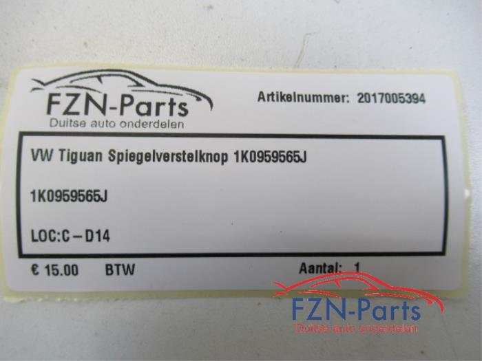 VW Tiguan Spiegelverstelknop