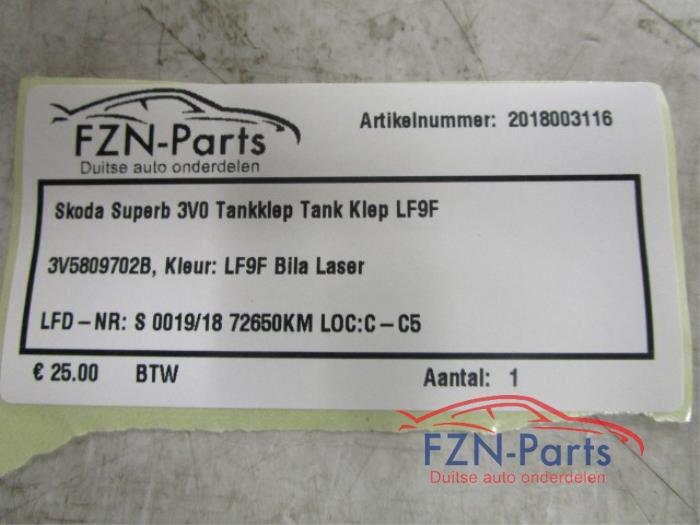Tank Klep Skoda Superb (22728311)