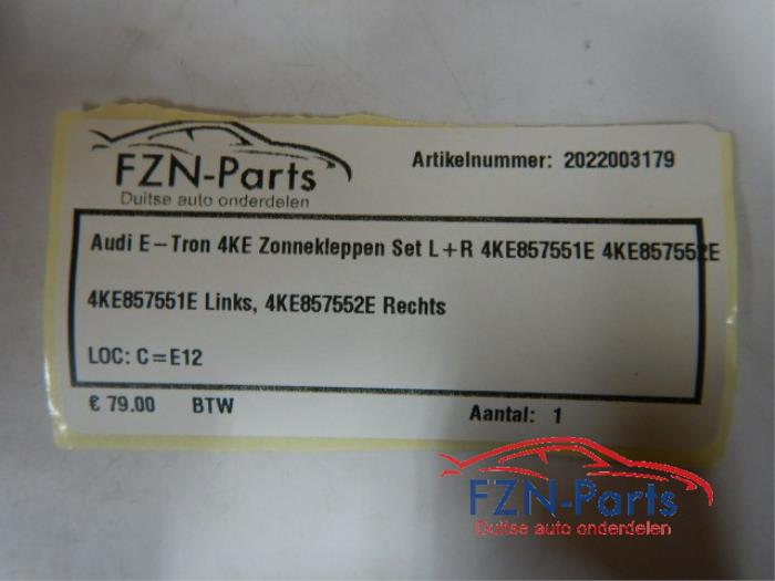 Zonneklep set Audi E-Tron (22727904)